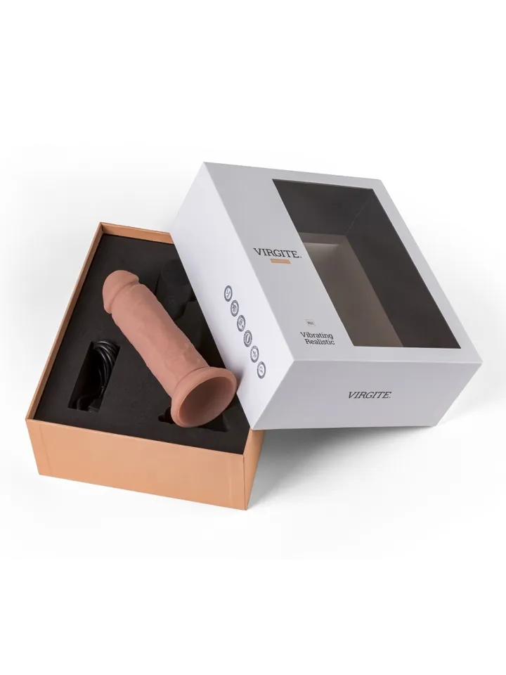 Realistic Vibrating Dildo With Remote 16,5 cm - Dildo med vibrator 0