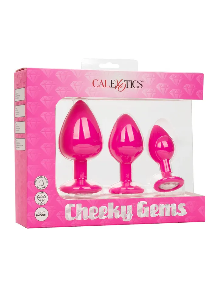 Cheeky Gems Anal Training Kit Pink - Analpluggar paket 0