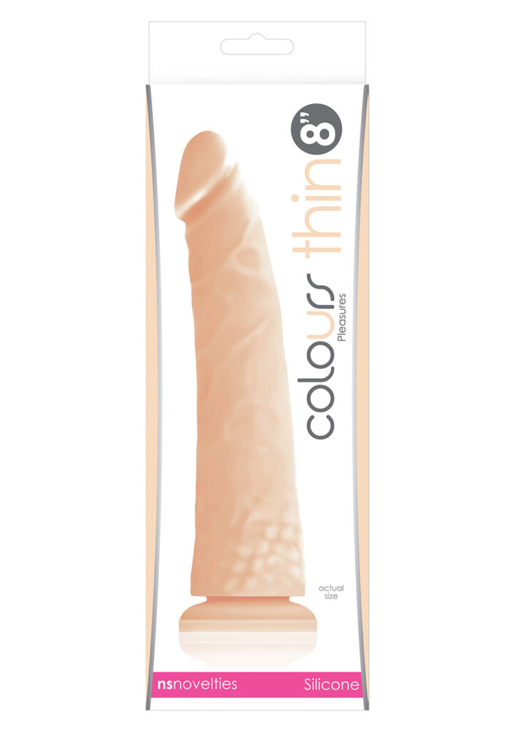 COLOURS PLEASURES - THIN 8" DILDO-1