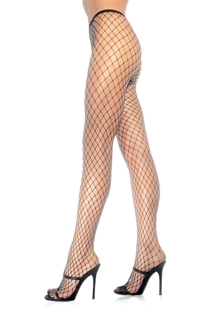 Diamond Fishnet Pantyhose One Size-2