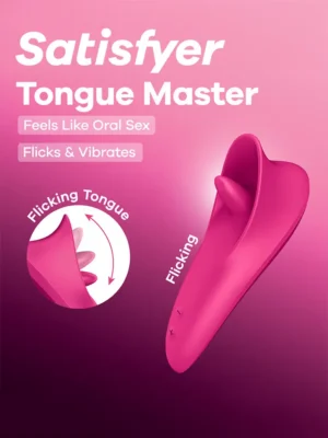 Satisfyer Tongue Master Flicking Clitoral Stimulator - Klitorisvibrator 0