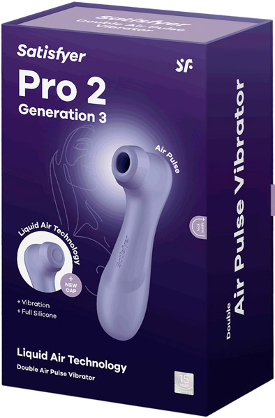 Satisfyer Pro 2 Generation 3 With Liquid Air Purple - Lufttrycksvibrator 0