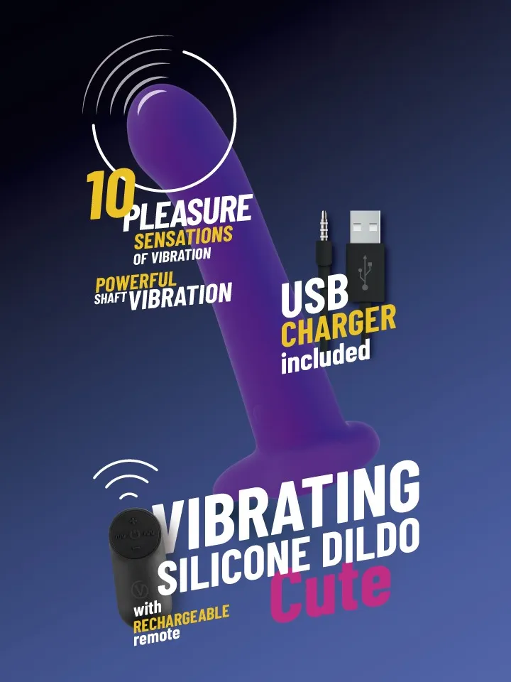 Vibrating Silicone Dildo With Remote 18 cm | Uncategorized | Intimast