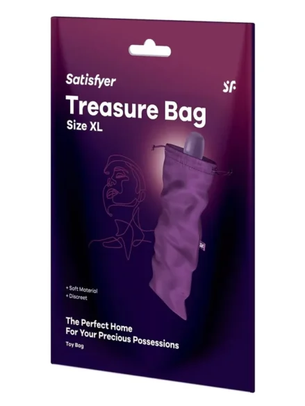 Satisfyer Treasure Toy Bag XL Violett - Förvaringspåse 0