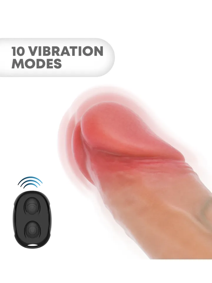 Arnold Vibrator Penis Sleeve With Remote 16 cm - Penisförlängare/Sleeve med vibrator 0