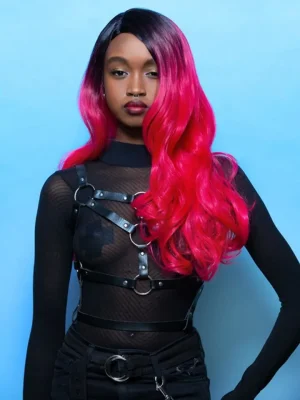 Manic Panic Red Curls Wig With Dark Roots - Peruk 0