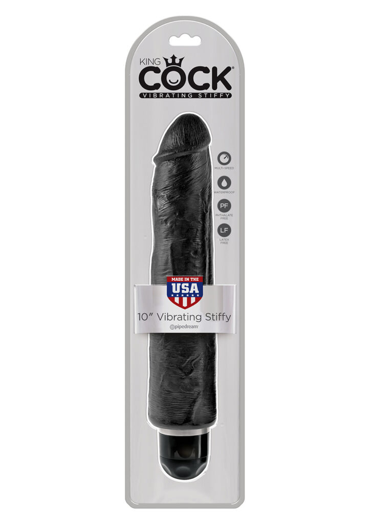 KING COCK 10'' VIBR STIFFY BLACK-2