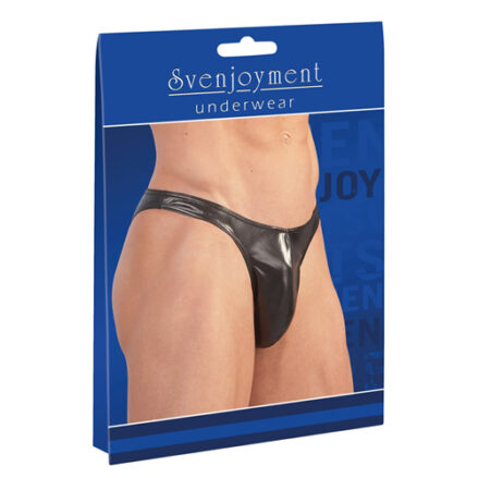 Svenjoyment Svarta Kalsonger i Wet Look - Small / Black-3