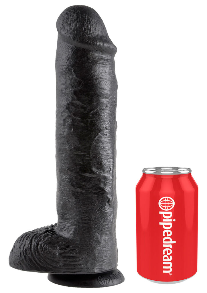 KING COCK 11 INCH W/ BALLS BLACK - Längd 28 cm -XXL dildo-2