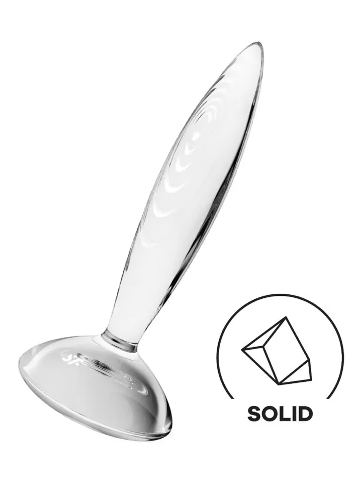 Satisfyer Sparkling Crystal Glass Anal Plug - Analplugg i glas 0