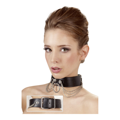 Collar with O-ring and Chains | Bästsäljare - bästsäljare - Beställningsvaror Bondage | Intimast