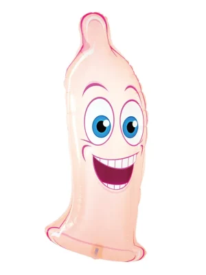 Foil Balloon Condom 42x98 cm - Partyprylar 0