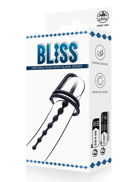 Bliss Urethral Plug With Glans Straps - Dilator 0