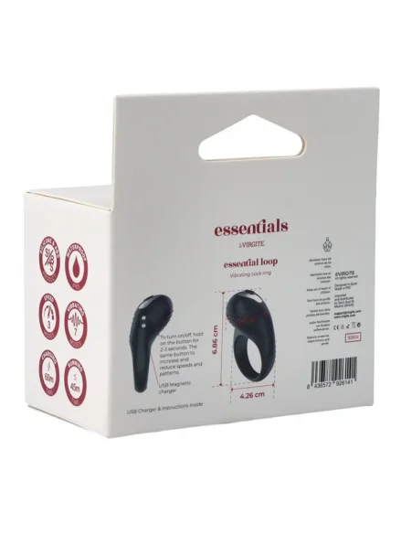 Loop Rechargeable Vibrating Cock Ring - Penisring med vibrator 0