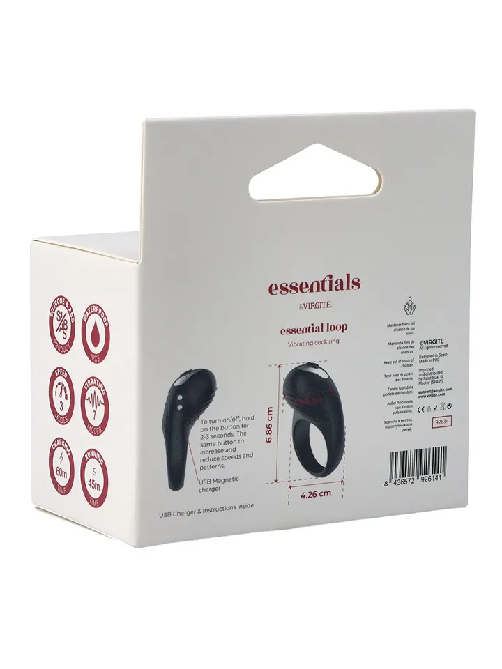 Loop Rechargeable Vibrating Cock Ring - Penisring med vibrator 0
