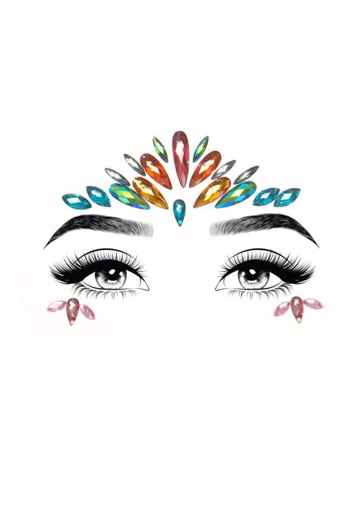 Avri face jewels sticker-1