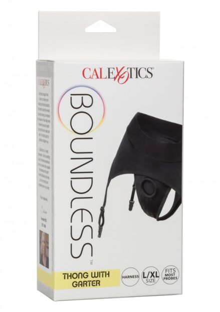 Boundless Thong with Garter - XXL/XXXL-2