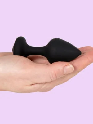 The Best Silicone Beginner Plug Black Small - Analplugg 0