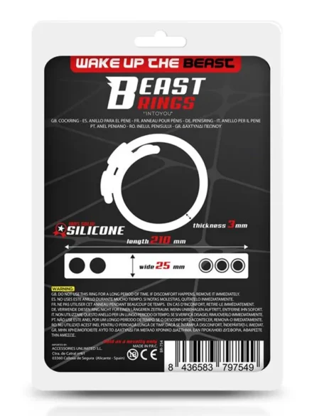 Adjustable Silicone Strip Cock Ring 15-21 cm - Penisring 0