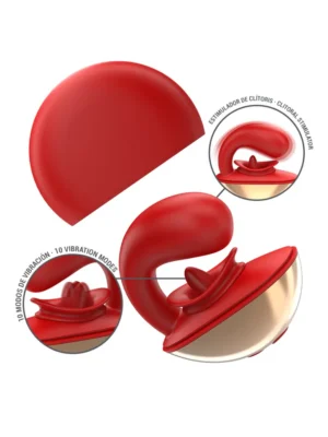 Mariah 10 Vibrations & Stimulator In U Shape - Vibrator 0