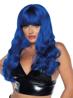 Leg Avenue Misfit Long Wavy Wig Blue - Peruk 0