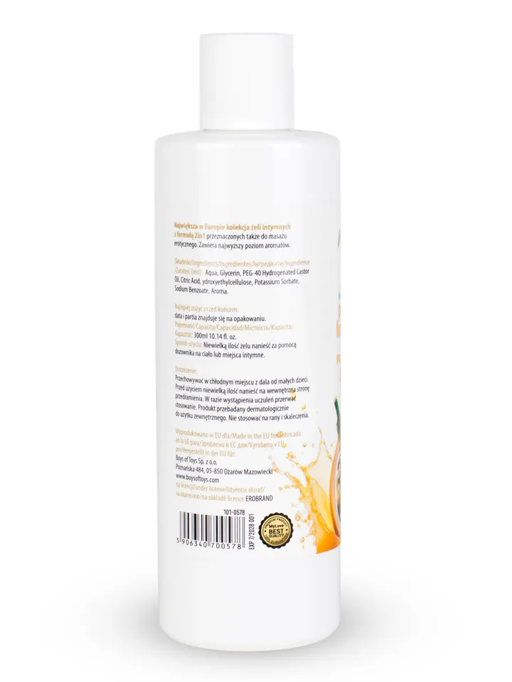 Intim & Massage Lubricant Passion Fruit 300 ml - Glidmedel 0