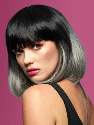 Manic Panic Ombre Grey Bob Wig - Peruk 0