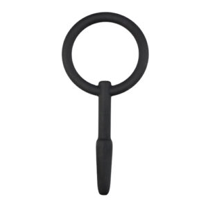 Hollow Silicone Penisplug With Pullring-1