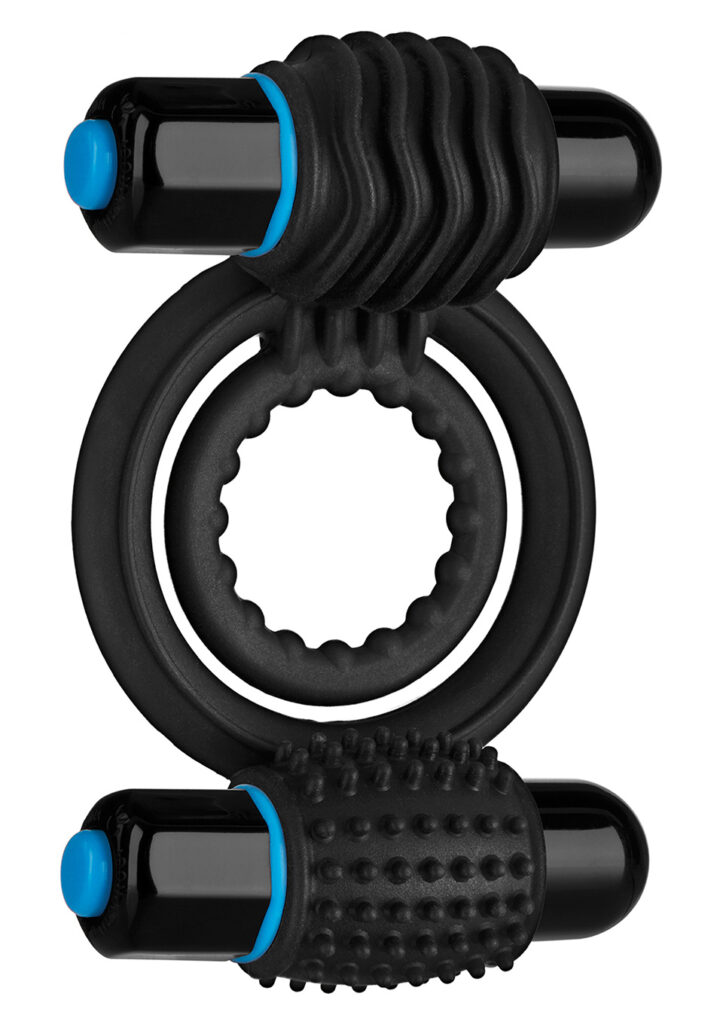 OPTIMALE VIBR DOUBLE C-RING BLACK-1