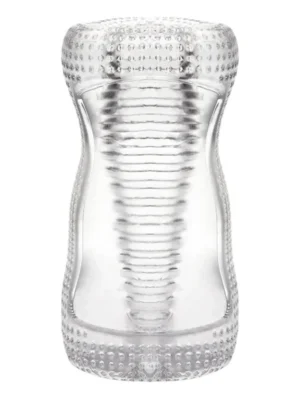 Ice Girl Clear Striated Masturbator - Stroker 0