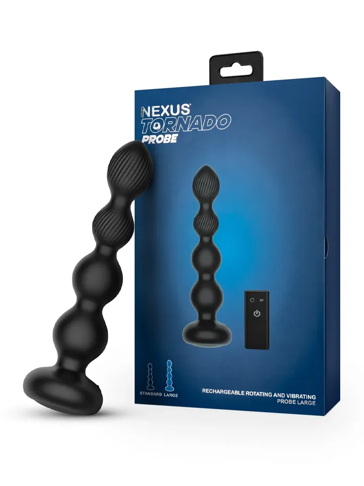 Nexus Tornado Rotating Beaded Anal Plug Large - Prostatavibrator 0