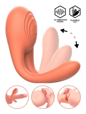 Lovit Vibrating Couple Toy Flexible With Remote - Parvibrator 0