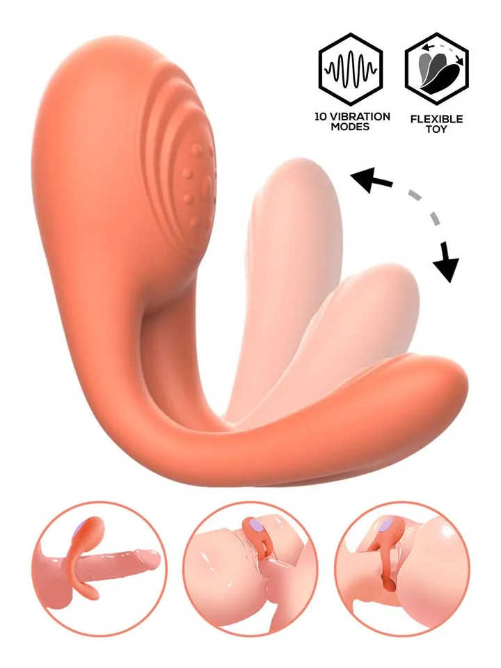 Lovit Vibrating Couple Toy Flexible With Remote - Parvibrator 0