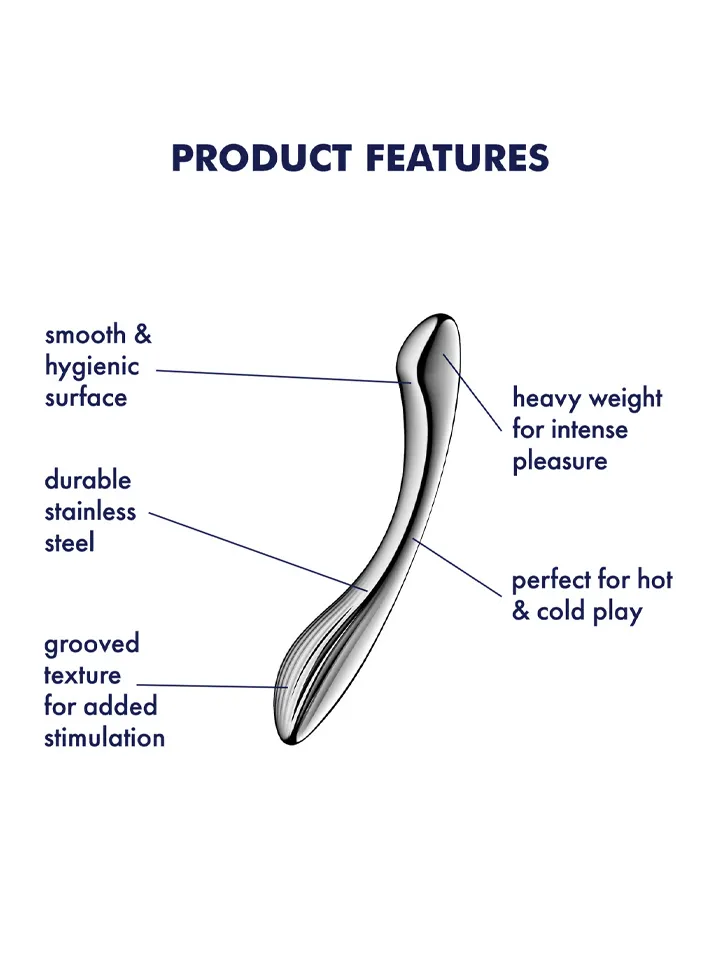 Satisfyer Pure Gravity 1 - Ståldildo 0