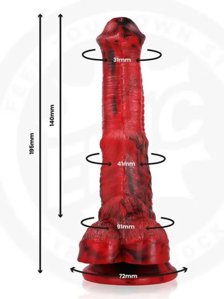 Vulcanus Night Dragon Dildo 19,5 cm - Dragon dildo 0