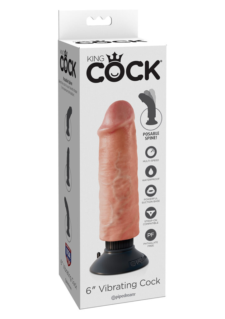 Vibrating Cock 6 Inch Flesh-2