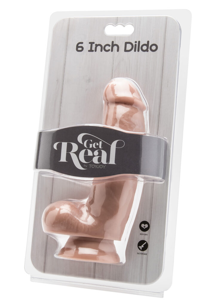 Dildo 6 inch with Balls Light Skin-2