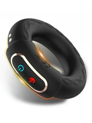 Vibrating Penis Ring With Heating Function - Penisring med vibrator 0