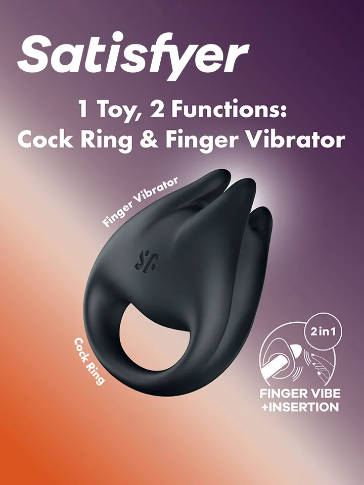 Satisfyer Perfect Pair 1 Black - Penispump med vibrator 0