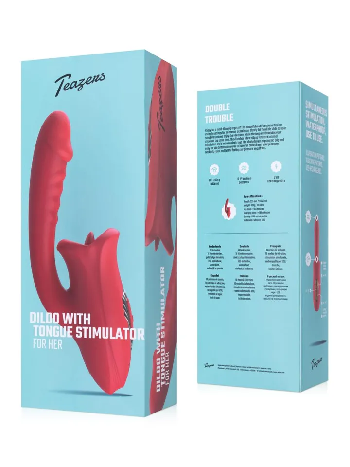Teazers Dildo With Clitoris Stimulator - Vibrator 0