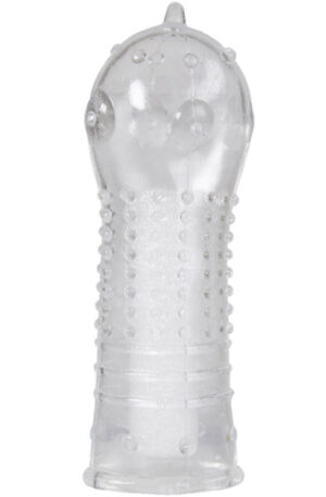 Penis Sleeve With Stimulating Texture Dots & Ribs - Penisöverdrag 0