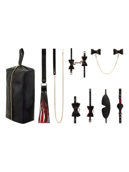Crimson & Ebony 8-pcs Luxury Bondage Set - Bondage paket 0