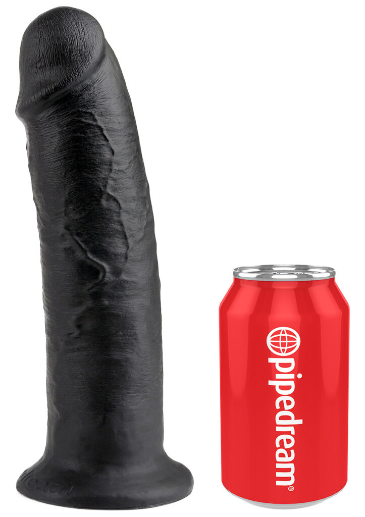 KING COCK 10 INCH BLACK DILDO-1