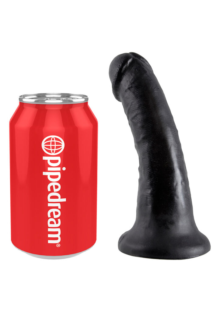 KING COCK 6 INCH BLACK DILDO-3