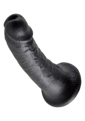 KING COCK 6 INCH BLACK DILDO-1