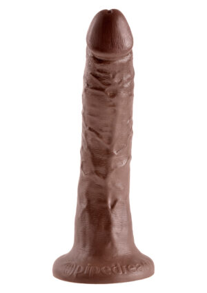 KING COCK 7 INCH BROWN DILDO-1