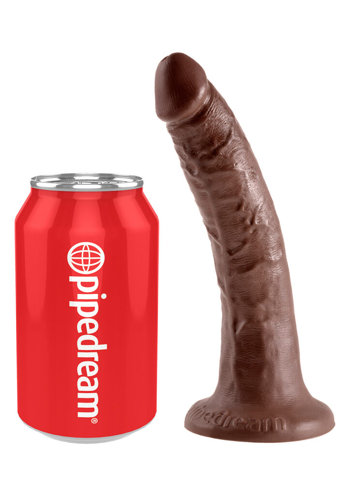 KING COCK 7 INCH BROWN DILDO-3