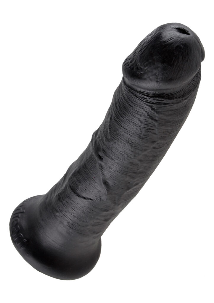 KING COCK 8 INCH BLACK DILDO-1