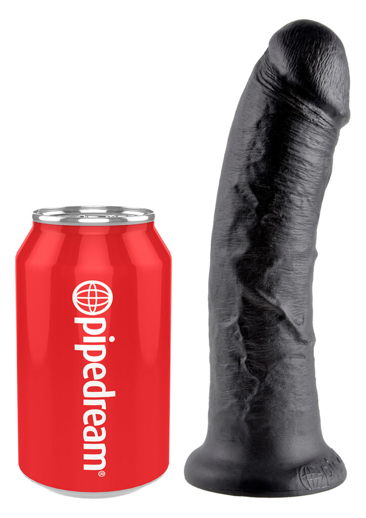 KING COCK 8 INCH BLACK DILDO-3