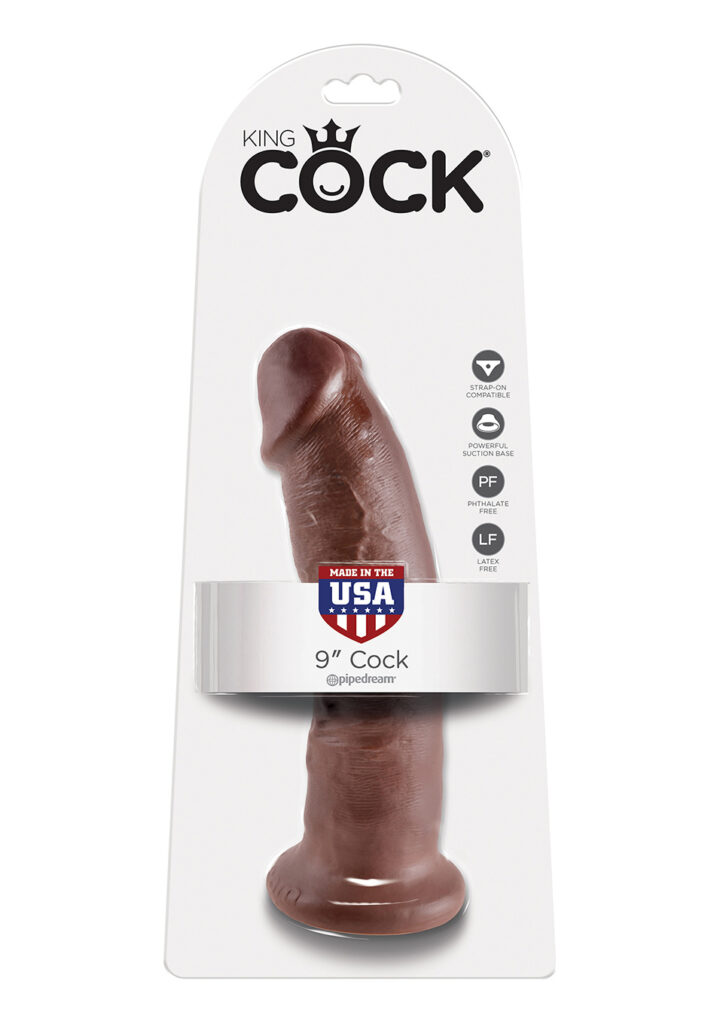 KING COCK 9 INCH BROWN DILDO-3